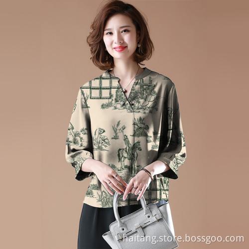 High-class Digital Printing Fabric Woven Garments Classic